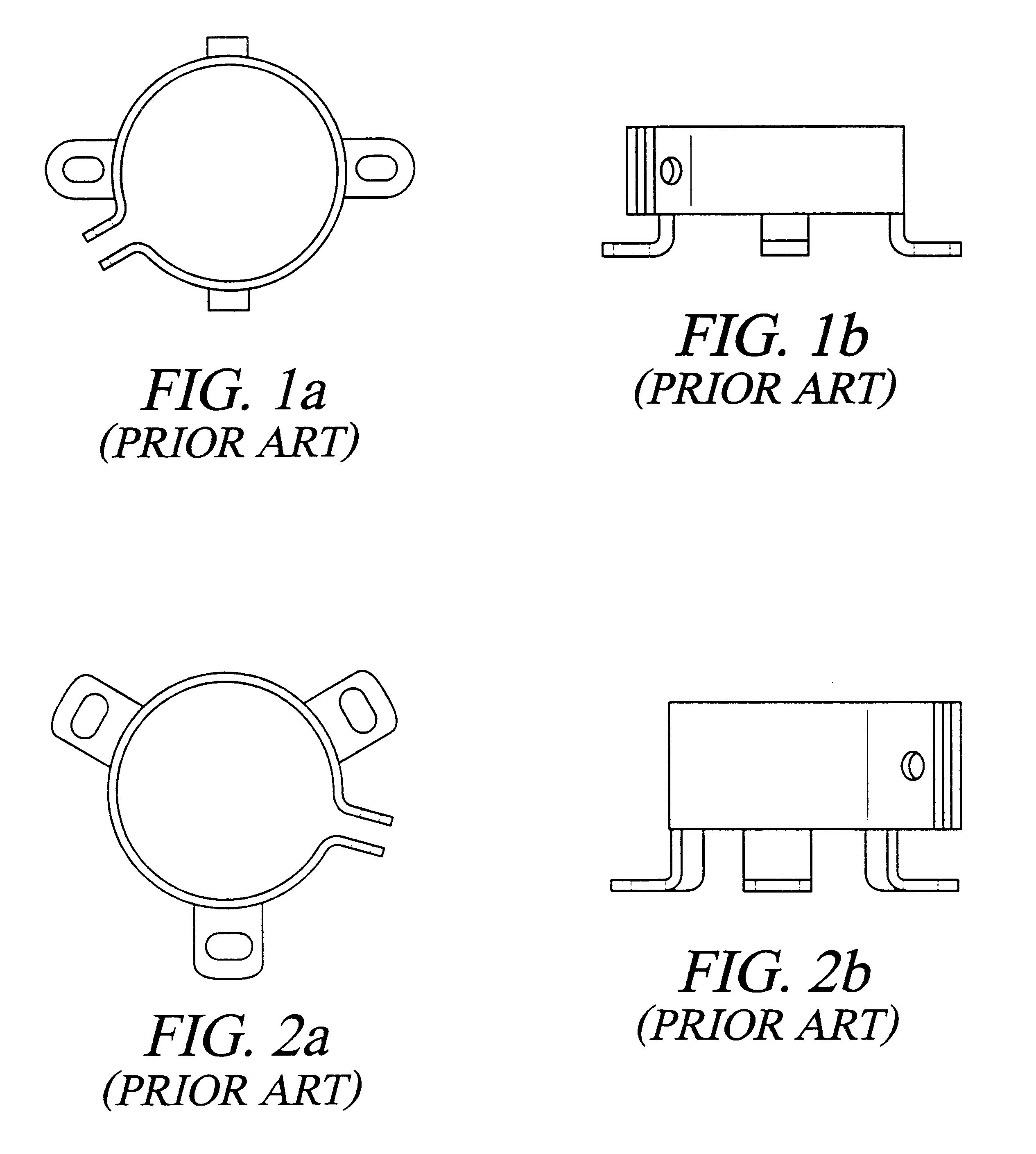 Method and apparatus for holding a capacitor without separable fasteners