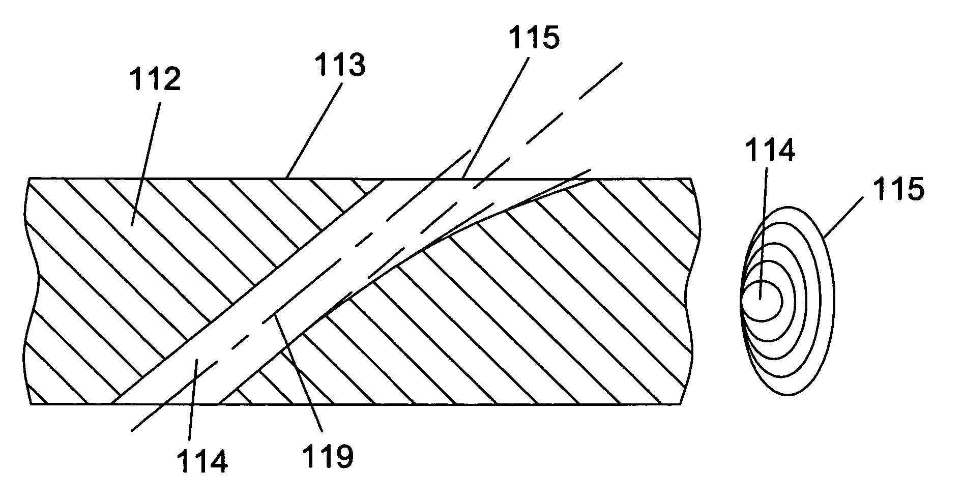 Turbine airfoil with continuous curved diffusion film holes