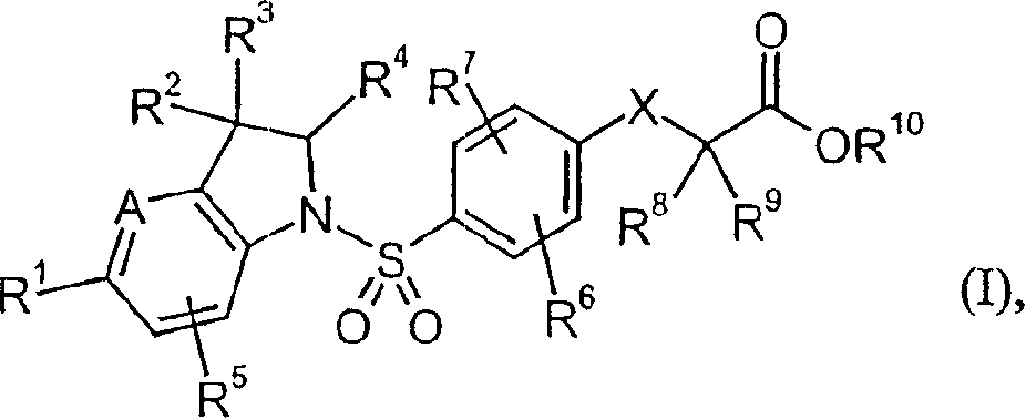 Indolin phenylsulfonamide derivatives