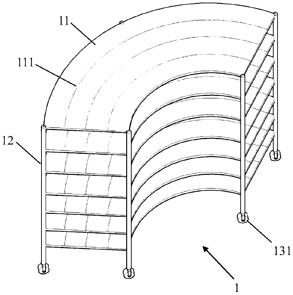 Remote control type large-batch sample point source irradiation frame and irradiation laboratory