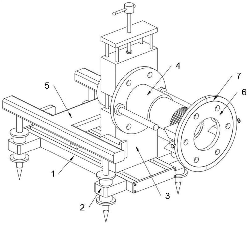 Alignment mounting device for automobile axle shaft sleeve