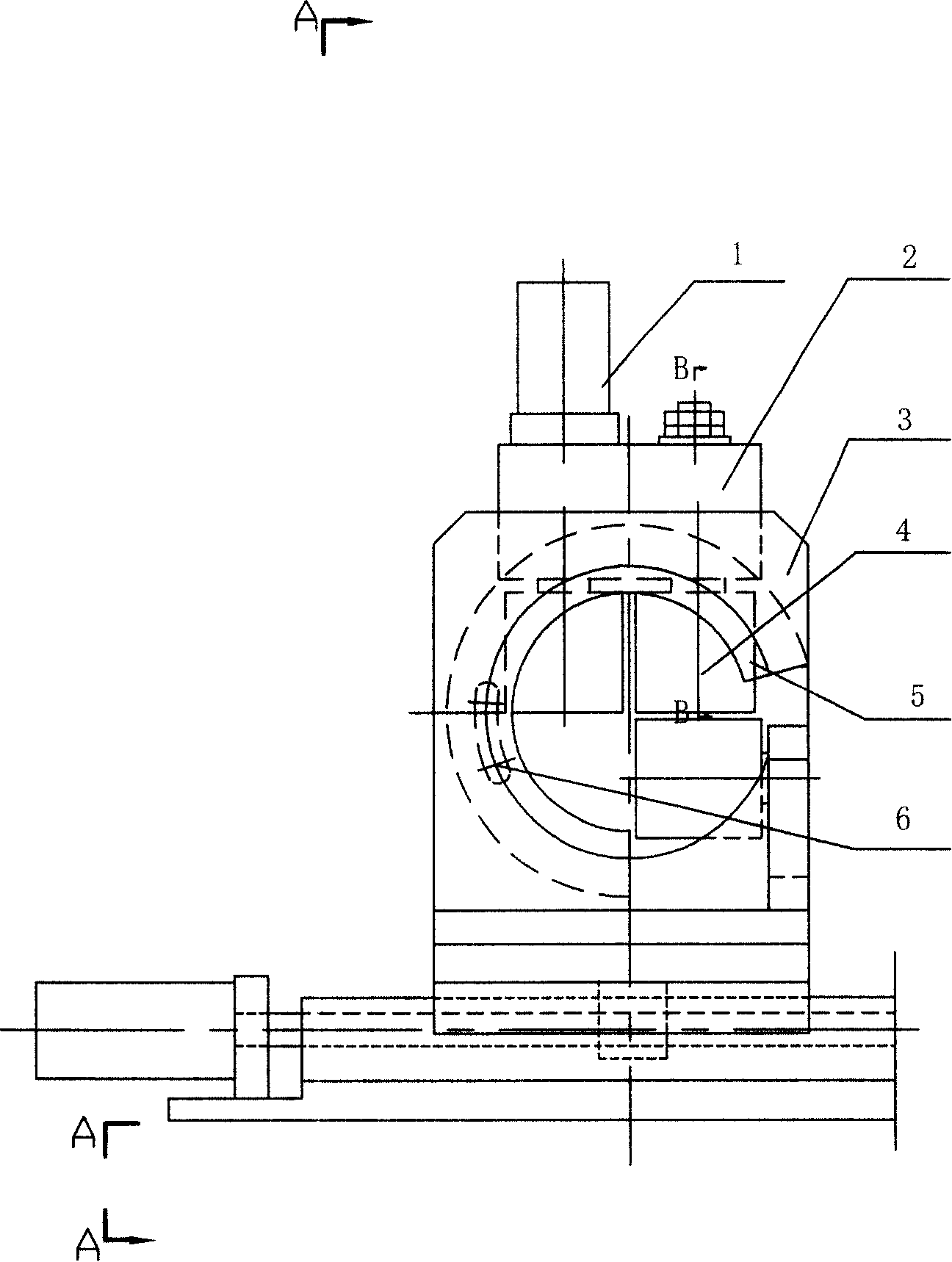 Adjusting device for variable section roll-bending shaping machine and its adjusting method