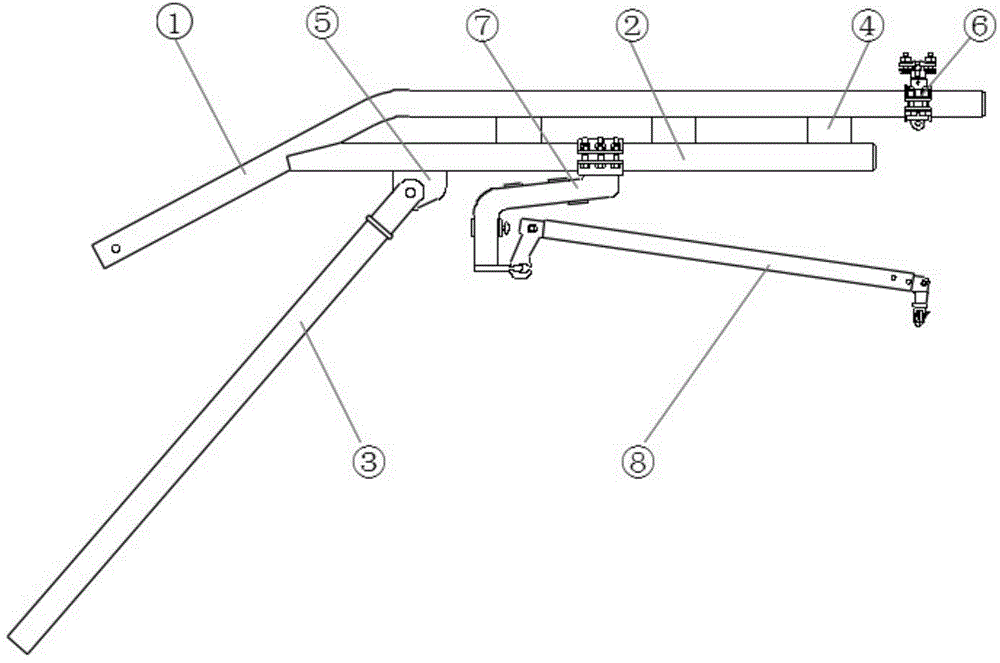 Low-clearance tunnel cantilever positioning device