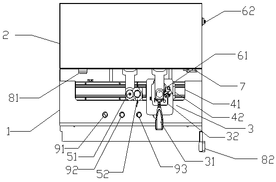 Dispensing device for magnetic head bearing cap and dispensing technology