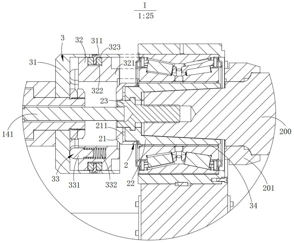 Loading tool assembly for bearing testing machine and method for loading test bearing