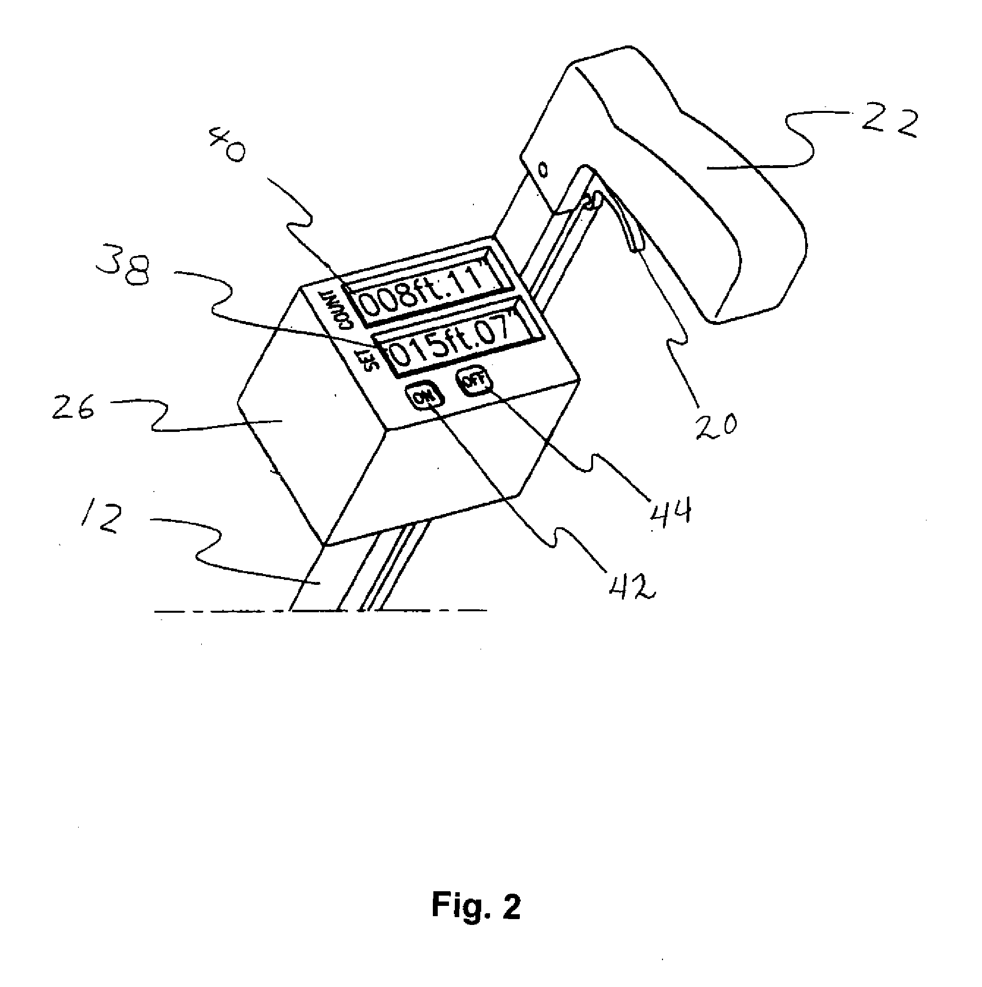 Measuring roller and spray device