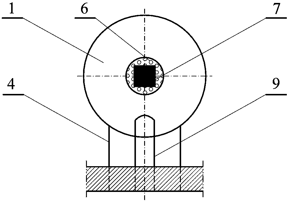 Heat supplying device for reverse combustion of scattered coal