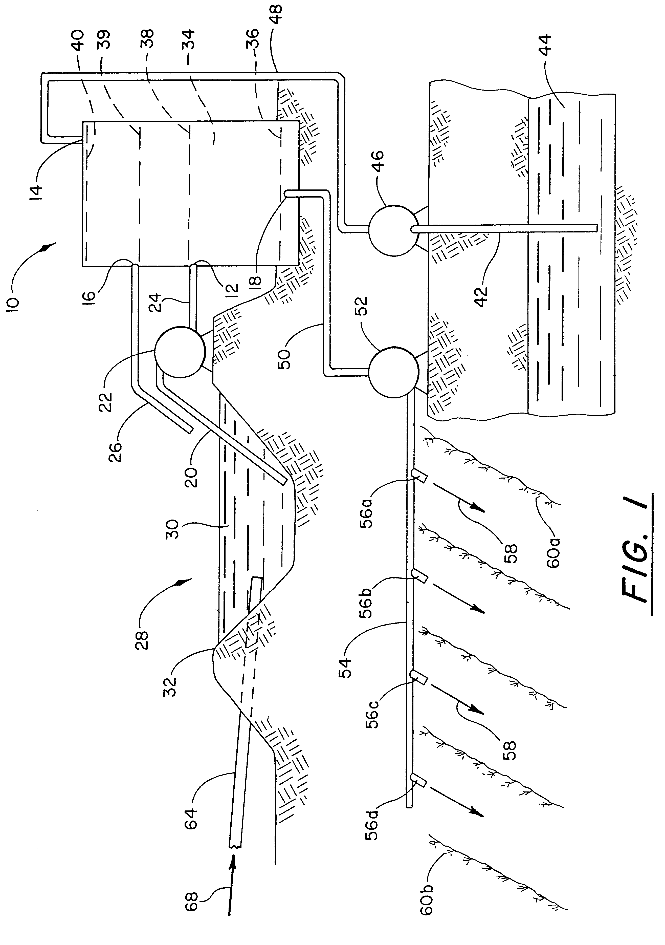 Apparatus for preventing contamination of a fresh water source by grey water to be land applied