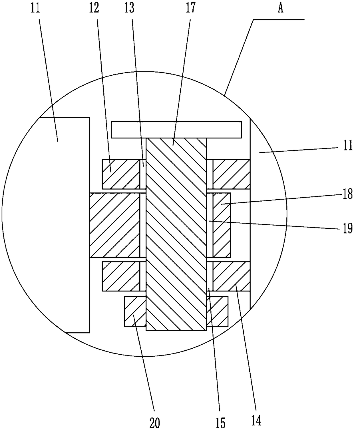 Adjustable type protective guard for electric power construction