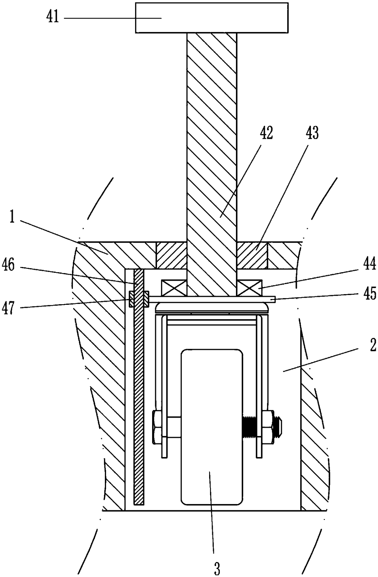 Adjustable type protective guard for electric power construction