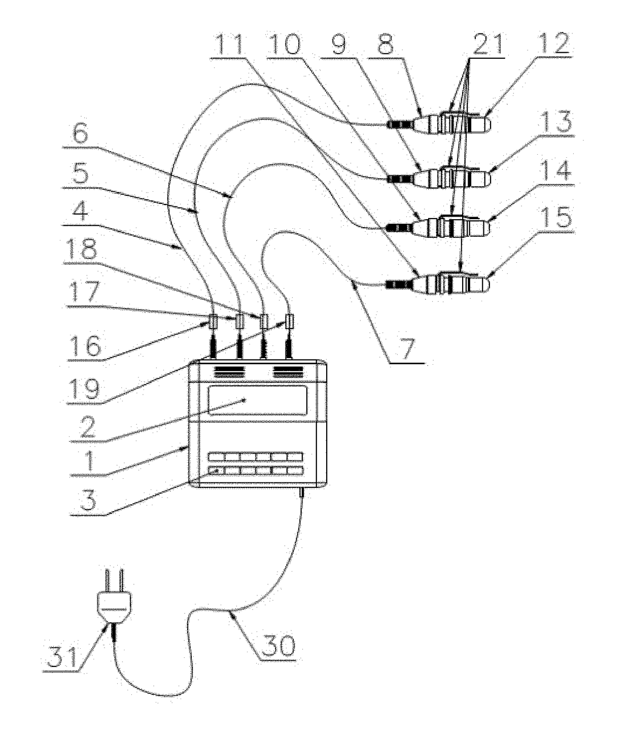 Device for stimulation of the brain by laser circularly or elliptically polarized light