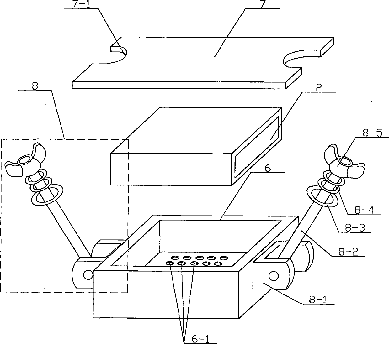 LED chip and thermal sediment direct encapsulated heat radiation component and its making device and method