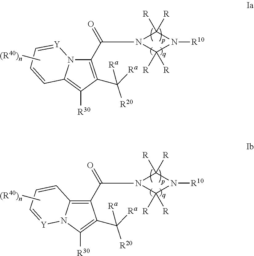 Cyclic (AZA)indolizinecarboxamides, their preparation  and their use as pharmaceuticals