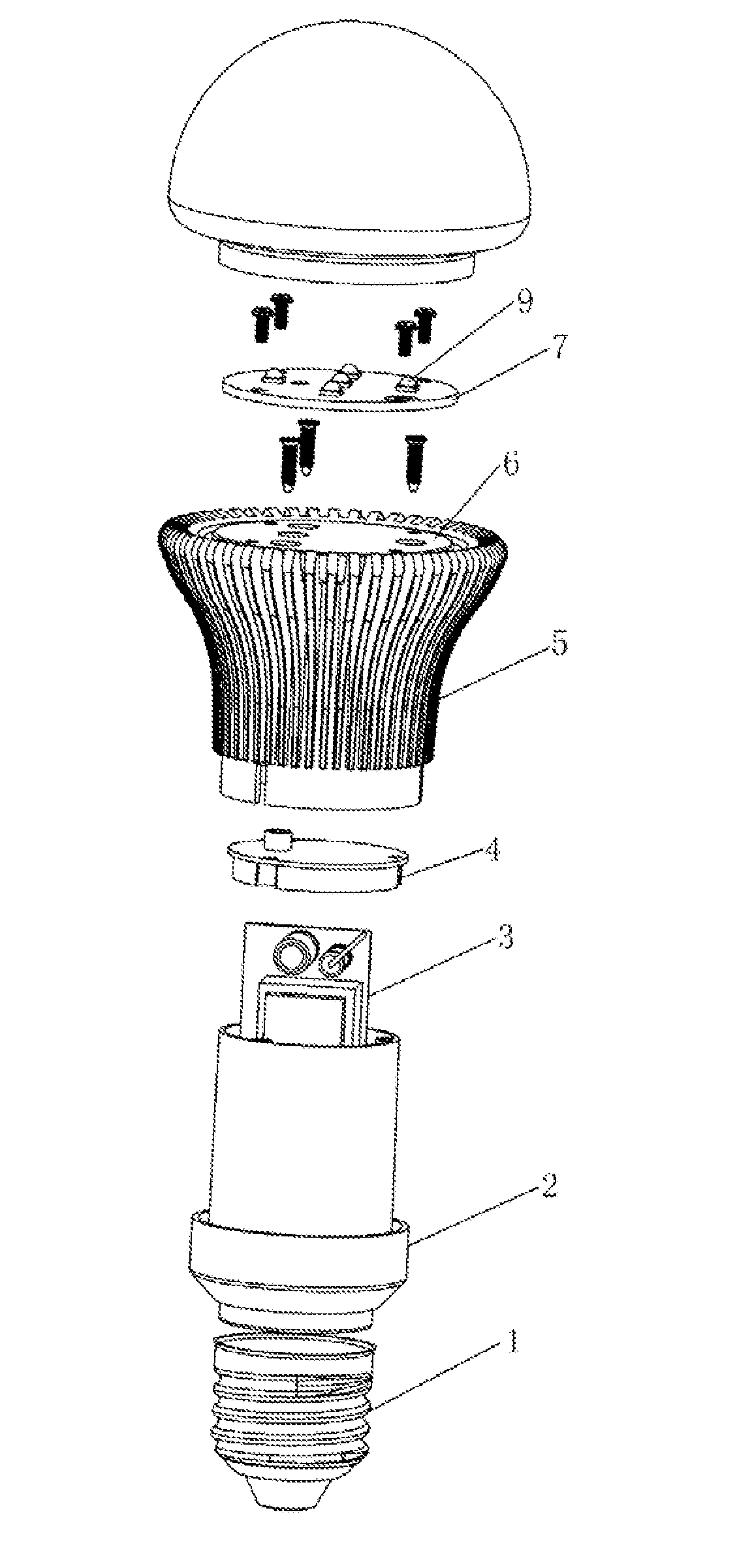 LED lighting device and method for making the same