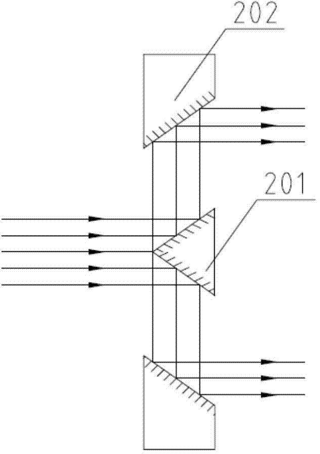 Method and device for outputting hollow laser beam