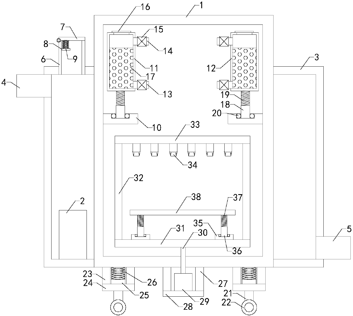 Special fiber drying machine