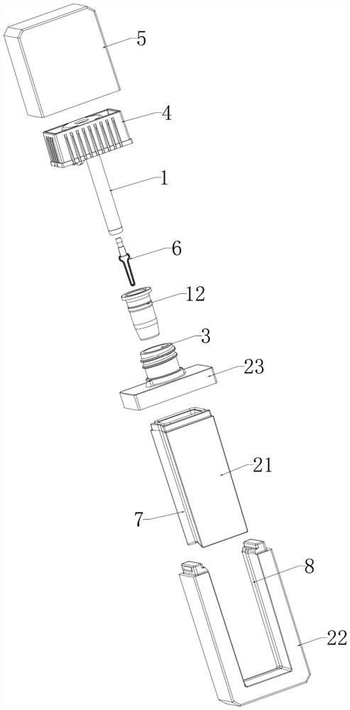 Combined double-layer lip gloss bottle