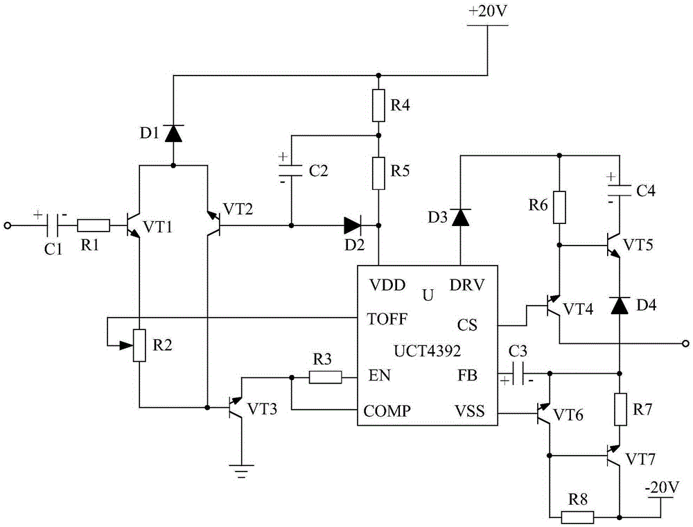 Pre-amplification type novel recording system based on audio power amplification circuit