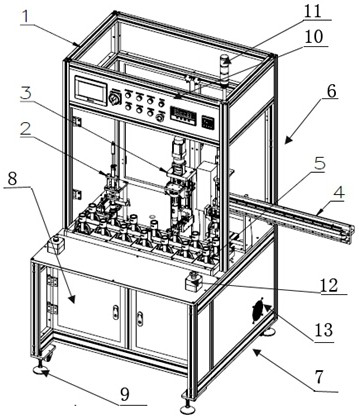 Rubber pillar welding device and use method