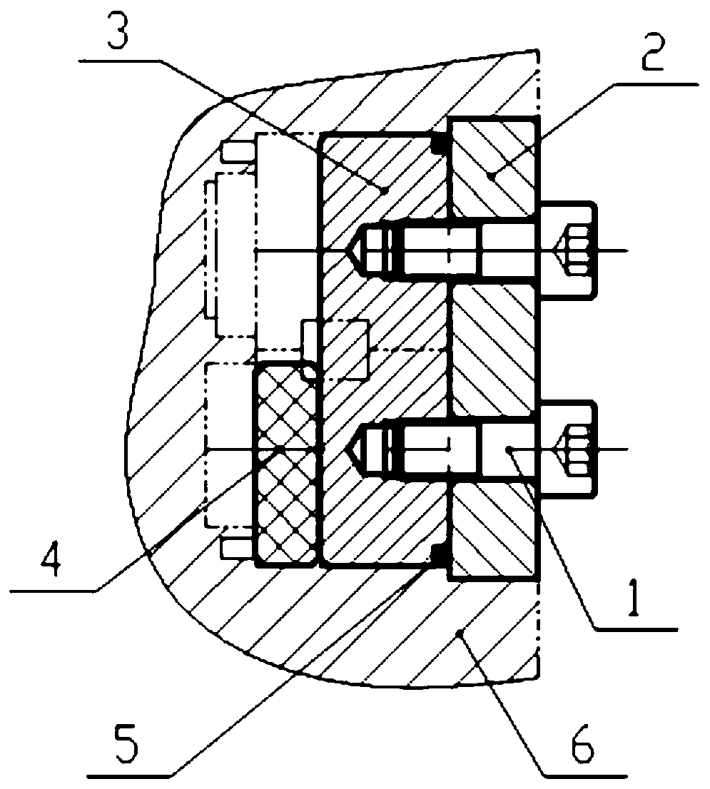 '8'-shaped hole sealing device and method for gear pump test