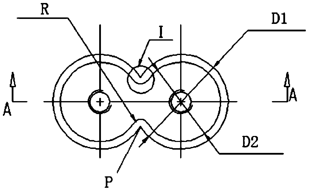 '8'-shaped hole sealing device and method for gear pump test