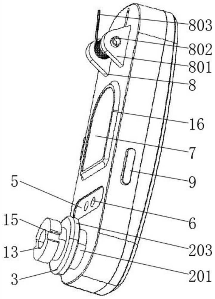 Ear hanging type vital sign detection device