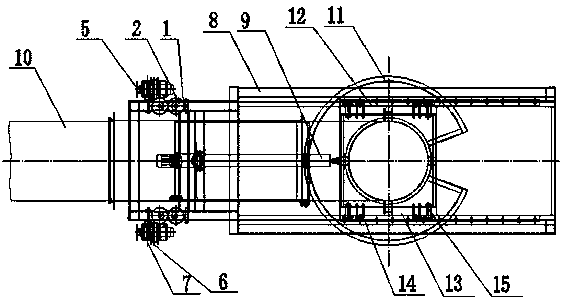 Intermediate frequency furnace dust collection device