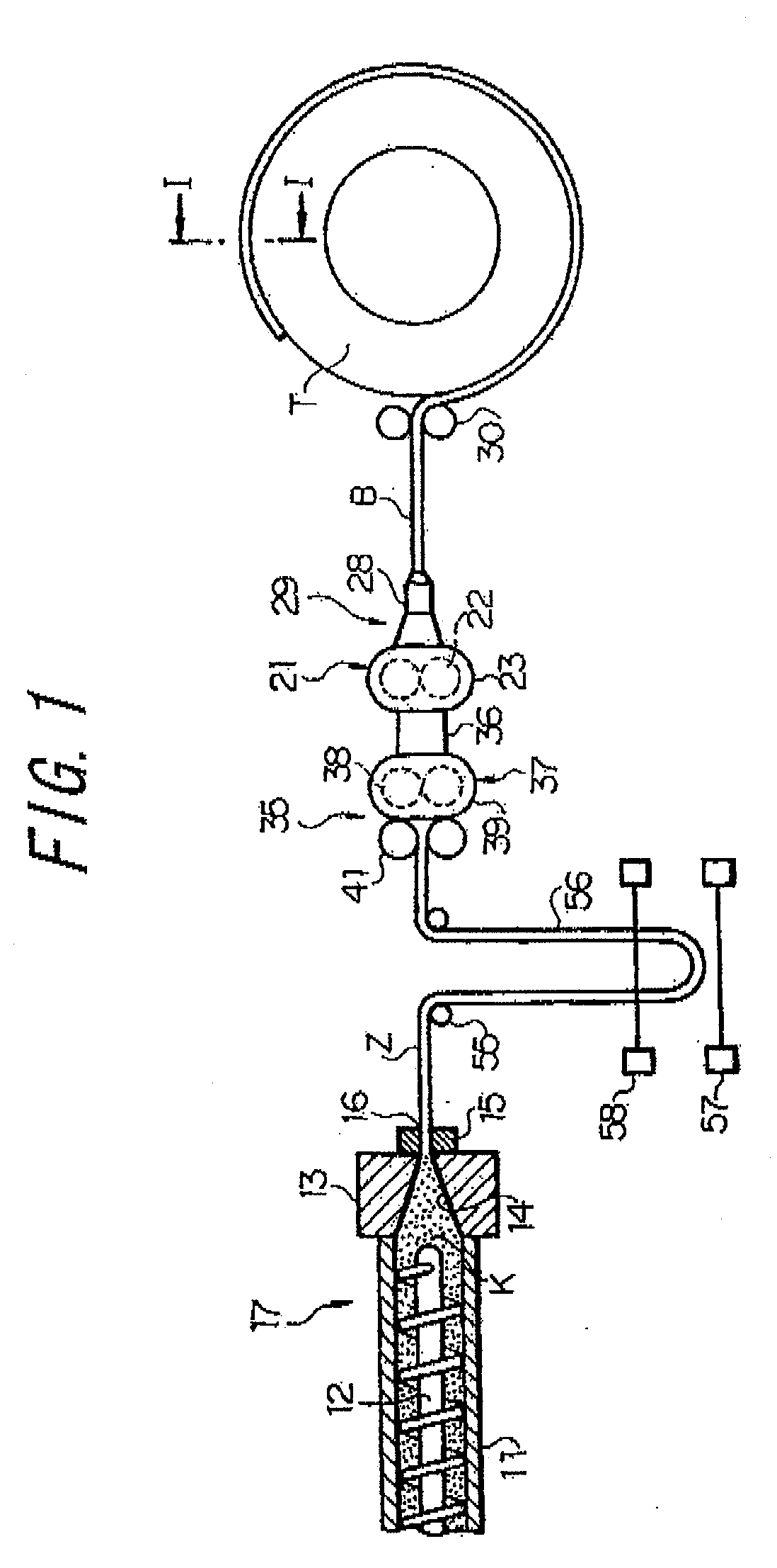 Method and Device For Extruding Strip-Shaped Member