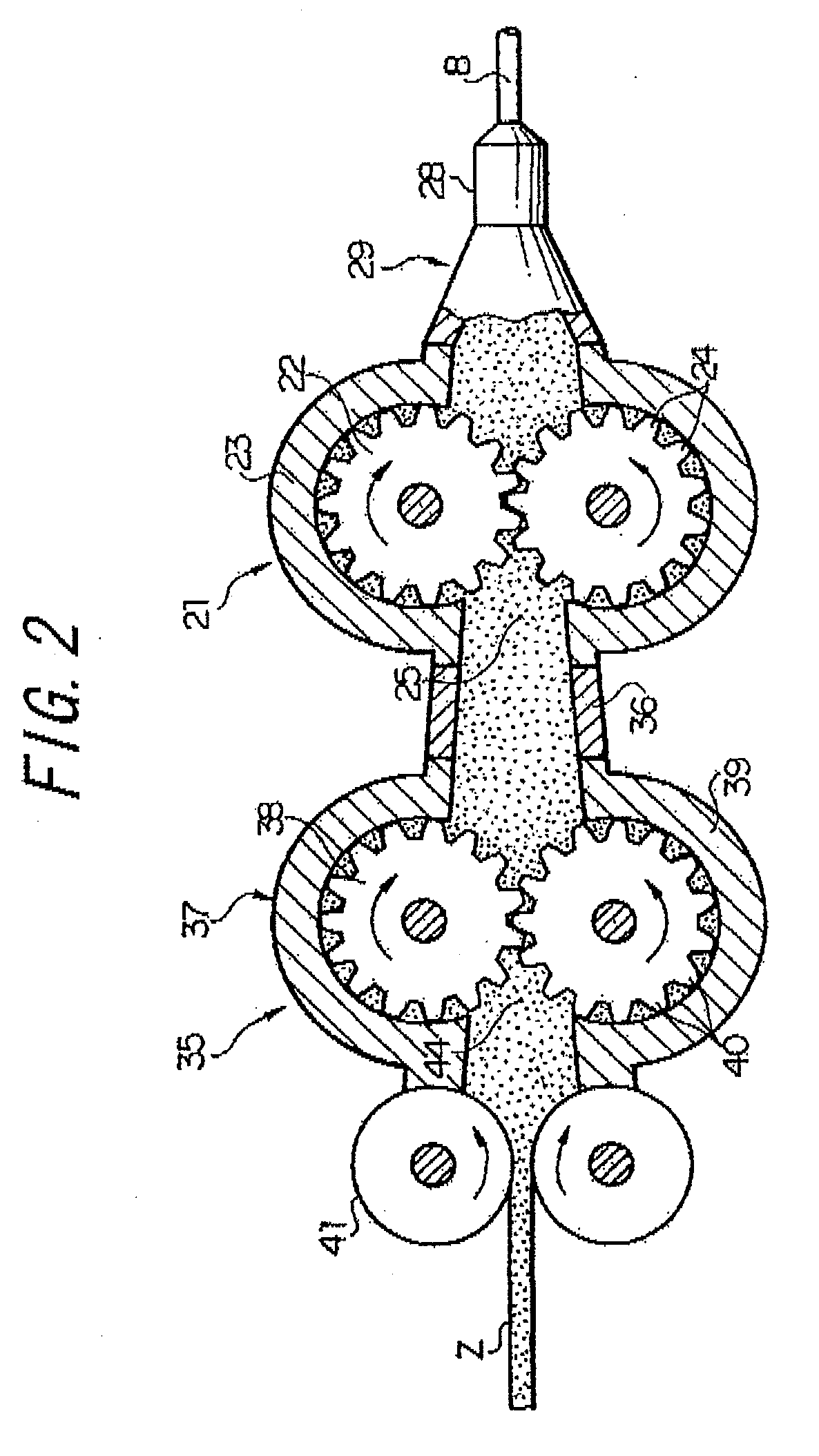 Method and Device For Extruding Strip-Shaped Member