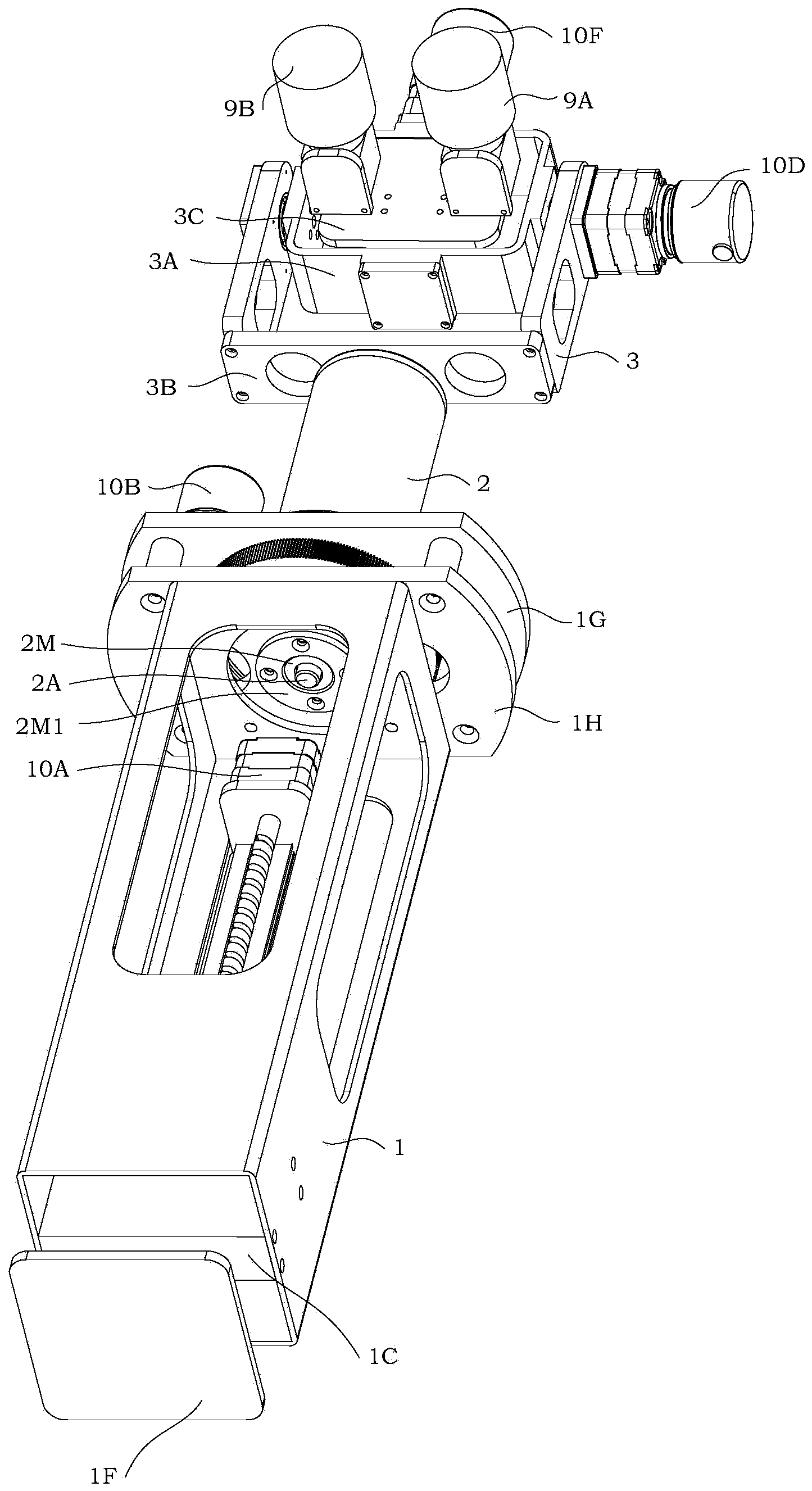 Cervical-vertebra-simulated cradle head mechanism and motor control method of cervical-vertebra-simulated cradle head