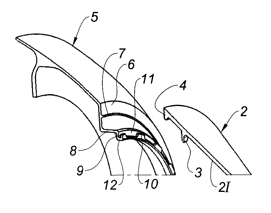 System for attaching a turbojet engine spinner