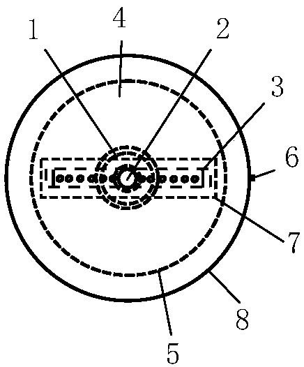 An aeration device coupling a biofilm purification technique and an aeration method