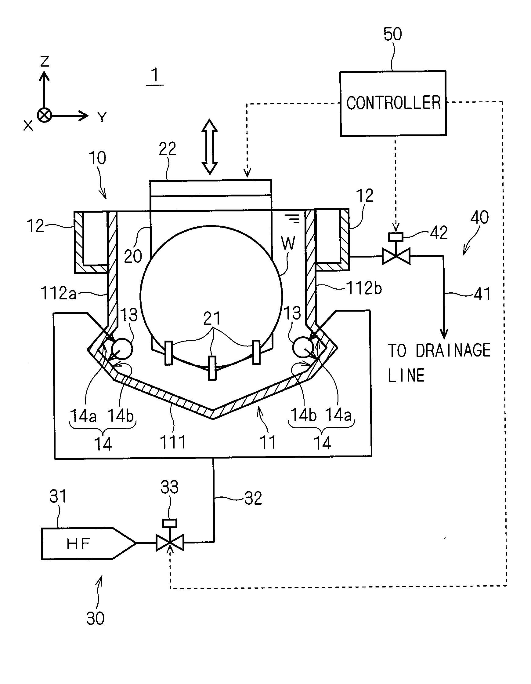 Apparatus for and method of processing substrate