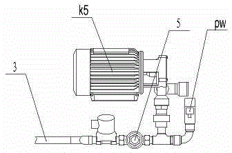 Water and electricity linkage device of fully automatic concrete high-speed spraying machine