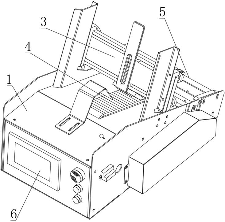 Paper separating and feeding machine for stickers with gum and putting method