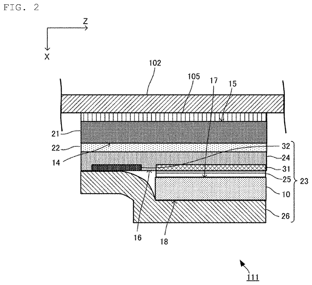 Press sensor and press detection device