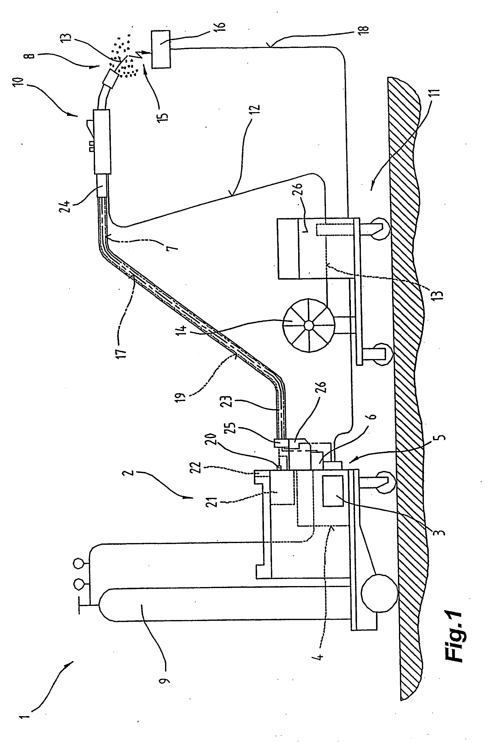 Welding torch with a torch housing and drive for welding rod transport