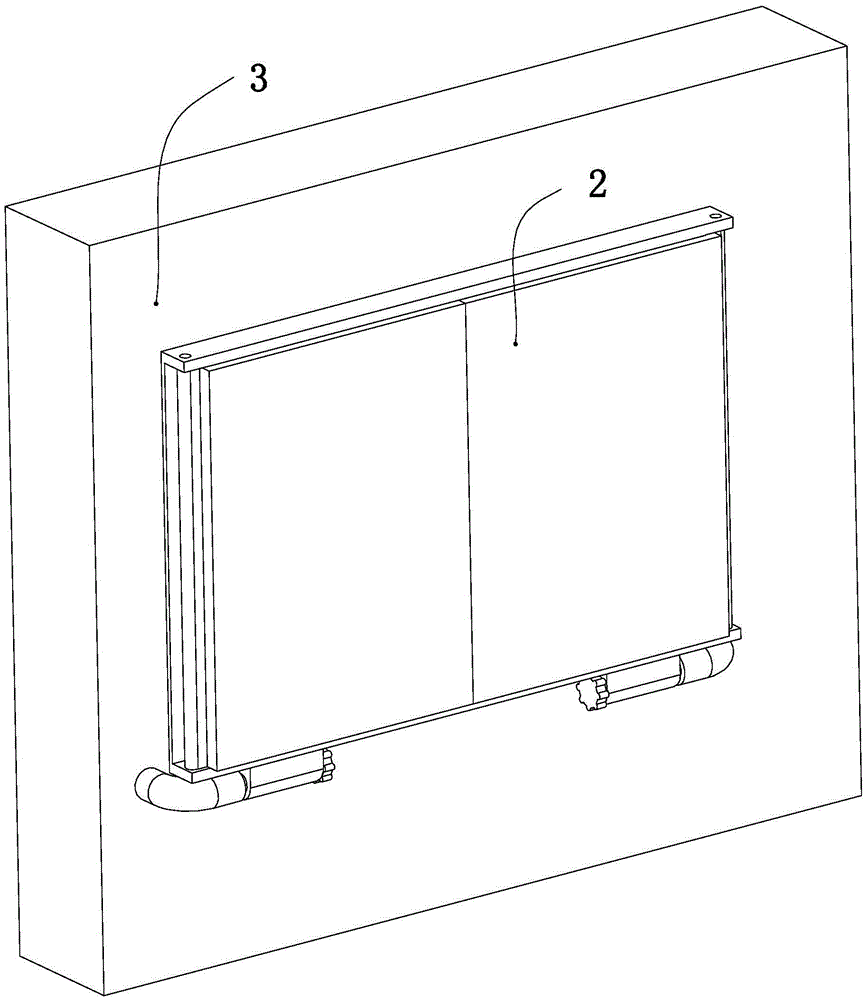 A wall-mounted folding bed