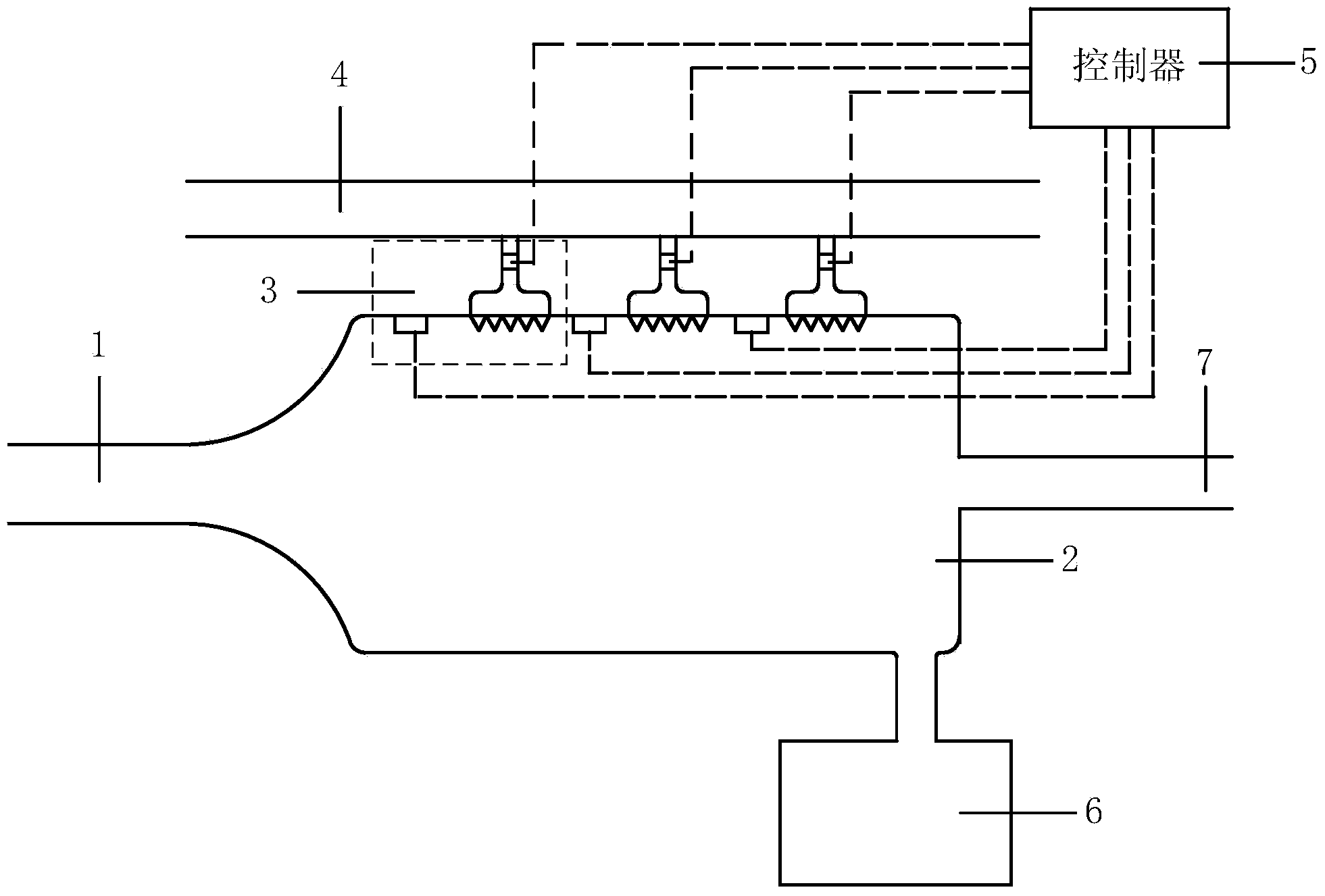 Stage-style variable frequency carbon dioxide enrichment method