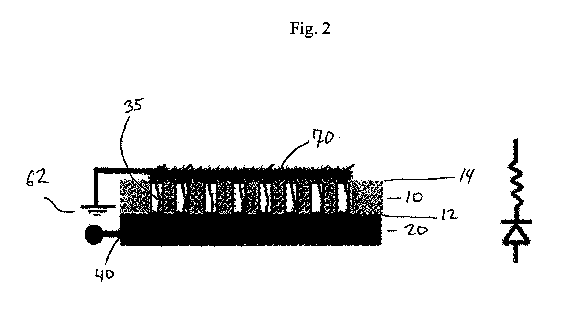 Large scale nanoelement assembly method for making nanoscale circuit interconnects and diodes