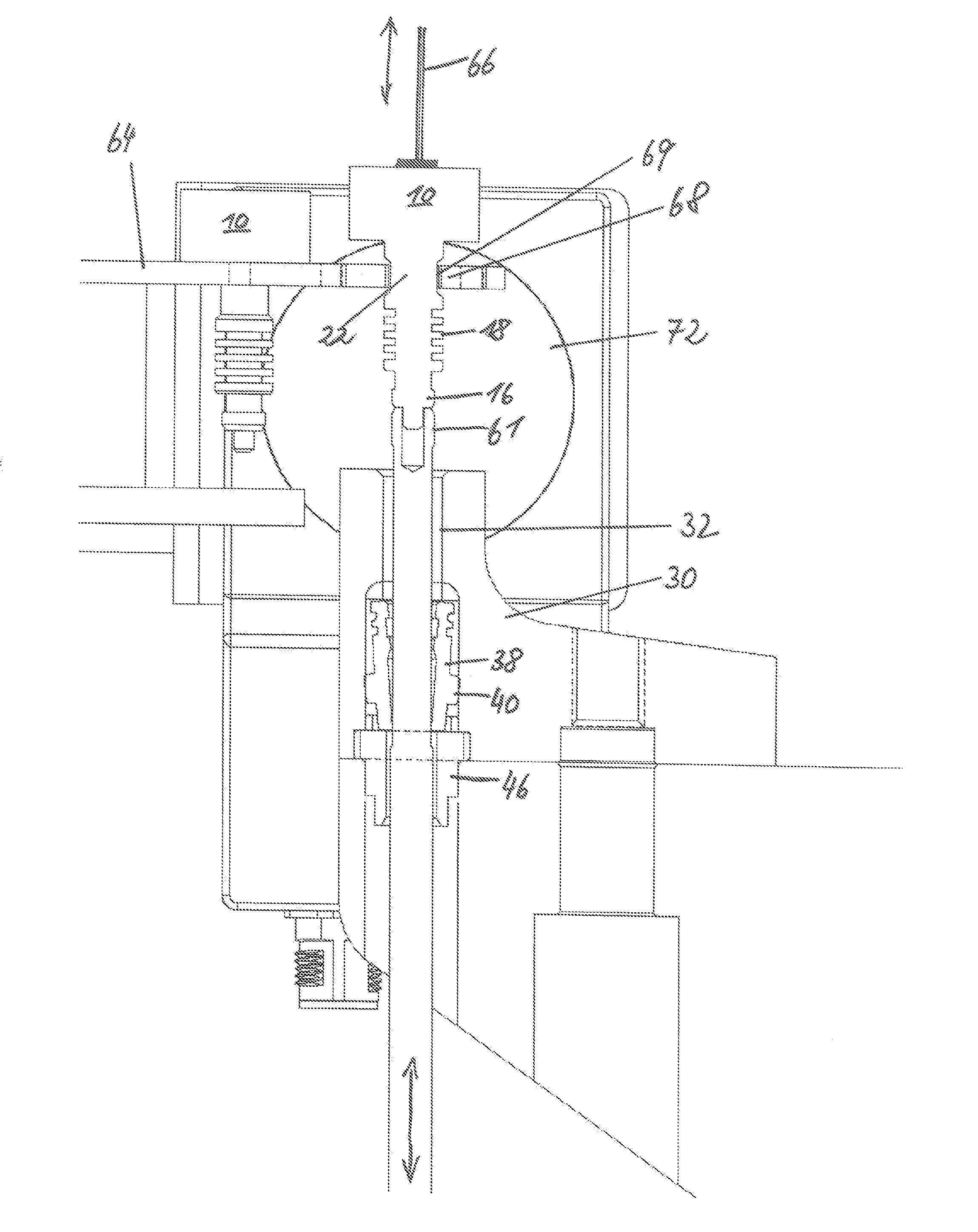 Die changer with removable die adapted thereto and die dome as well as method for removing and inserting the removable die