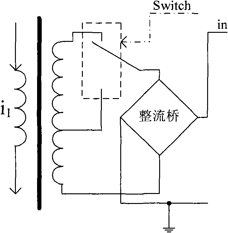 On-line energy acquisition device of automatic transformation winding based on current transformer (CT)