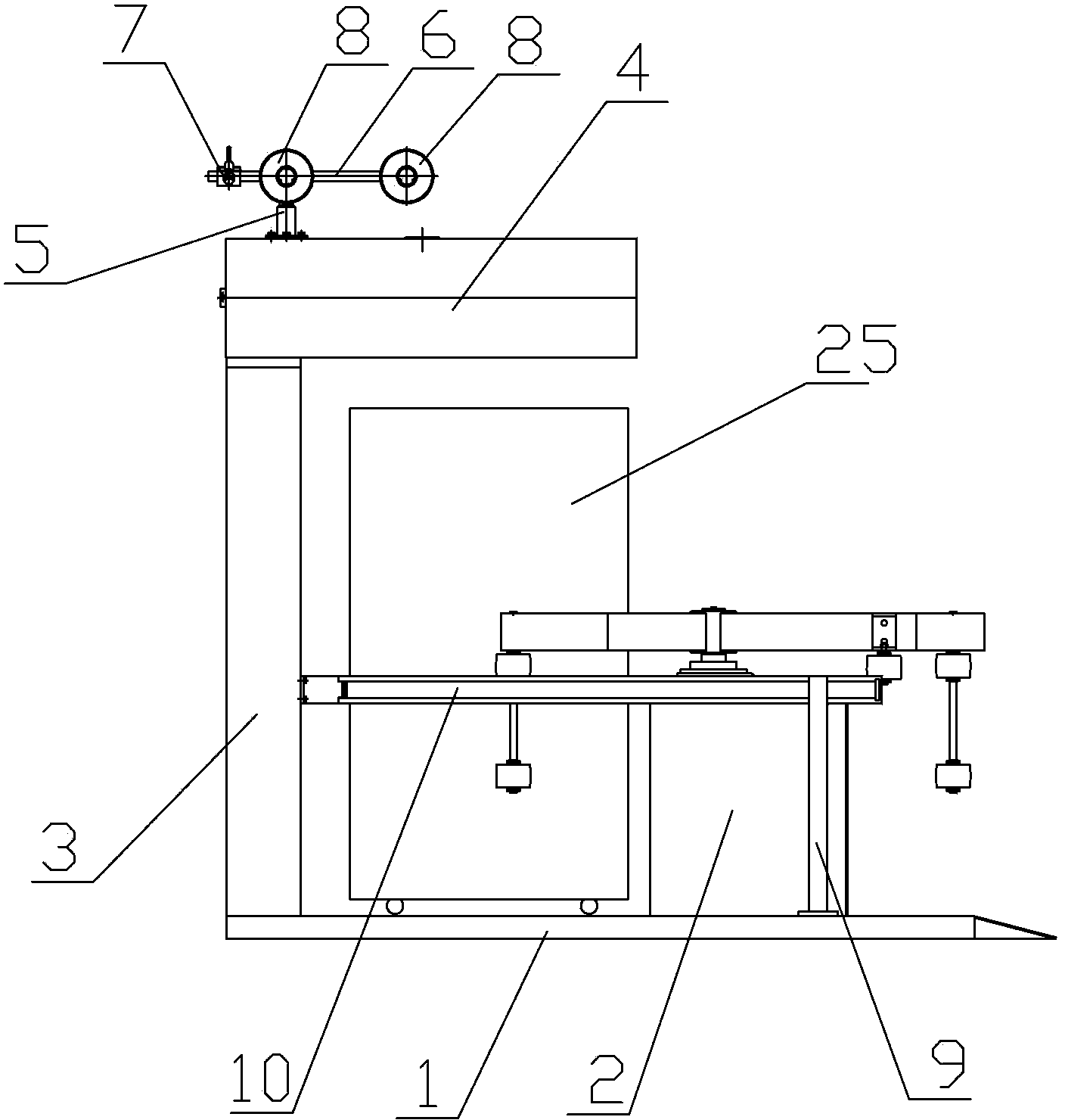 Three-position automatic barrel changing device
