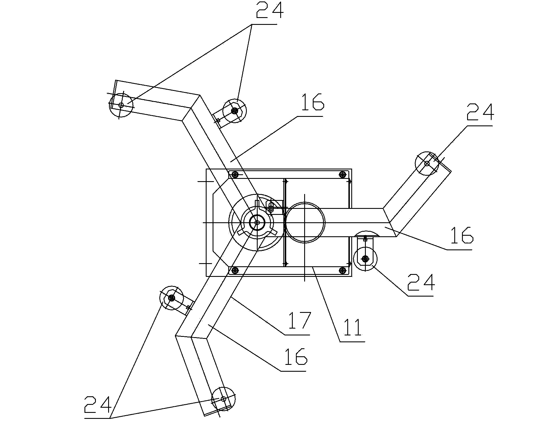 Three-position automatic barrel changing device