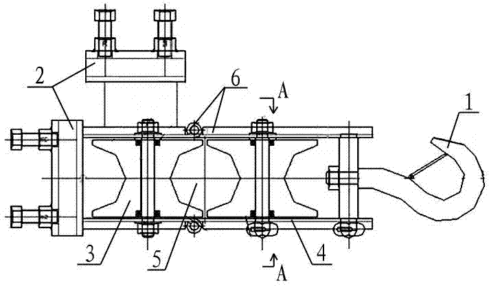 Cable laying device adopting guiding type control of fixed pulleys