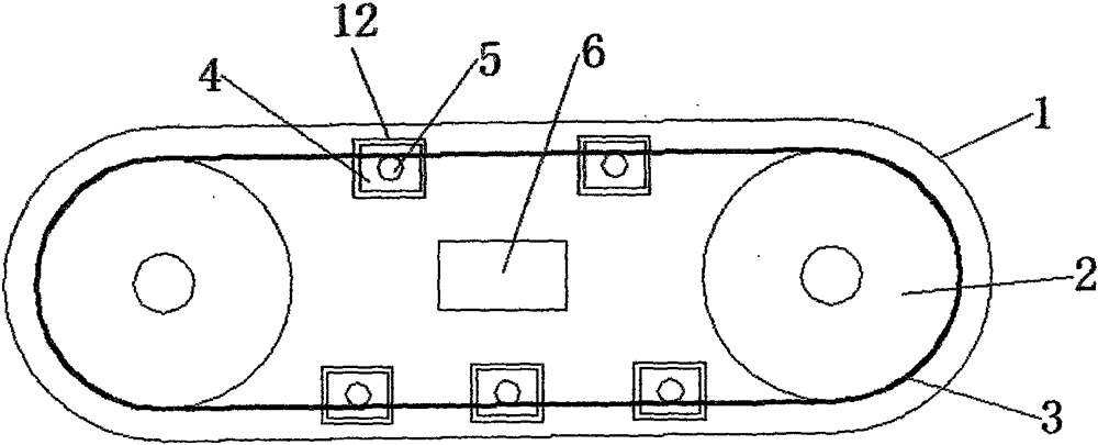 Bicycle built-in power generation device