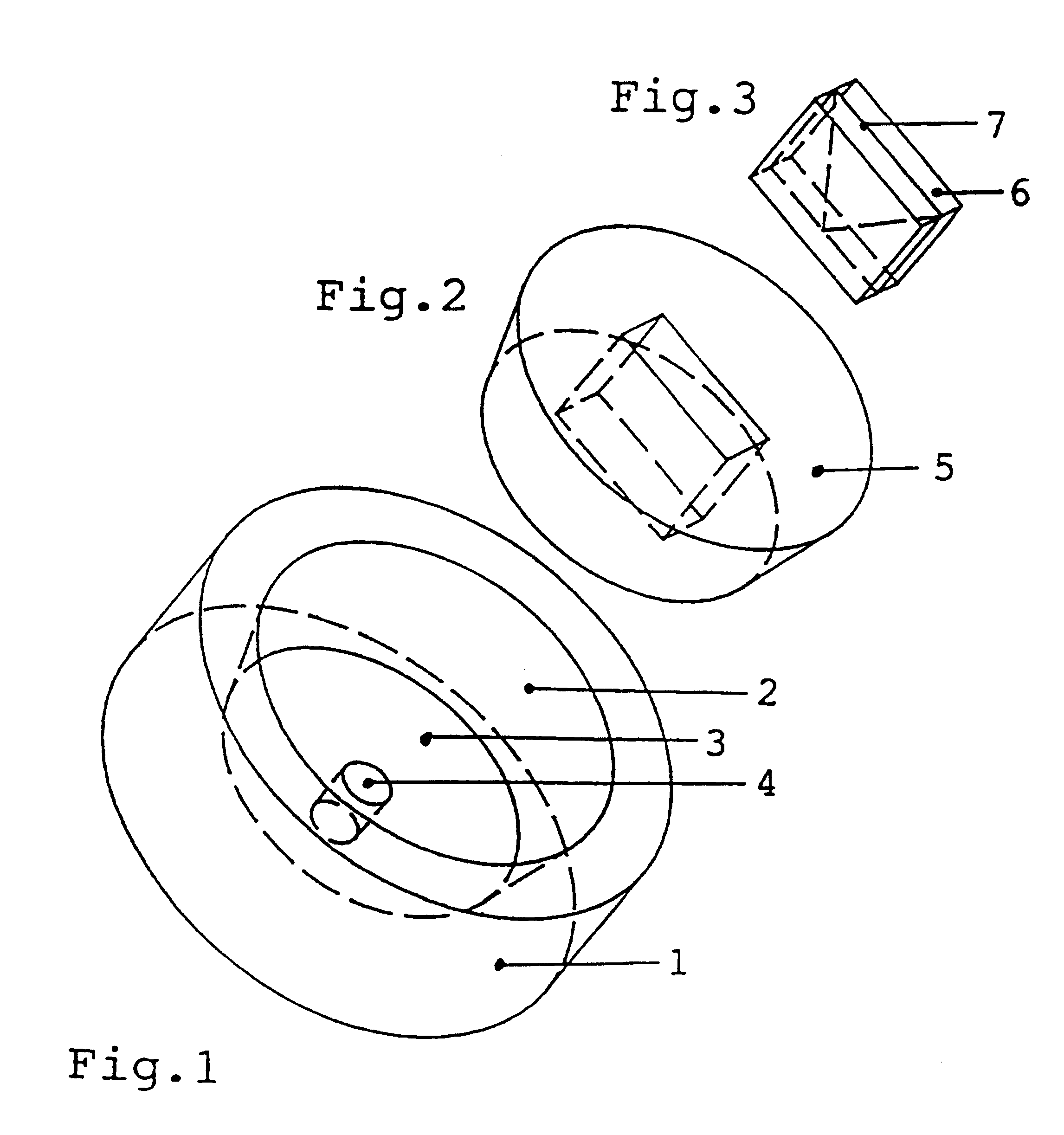 Device for mounting a component exposed to a pressurized fluid