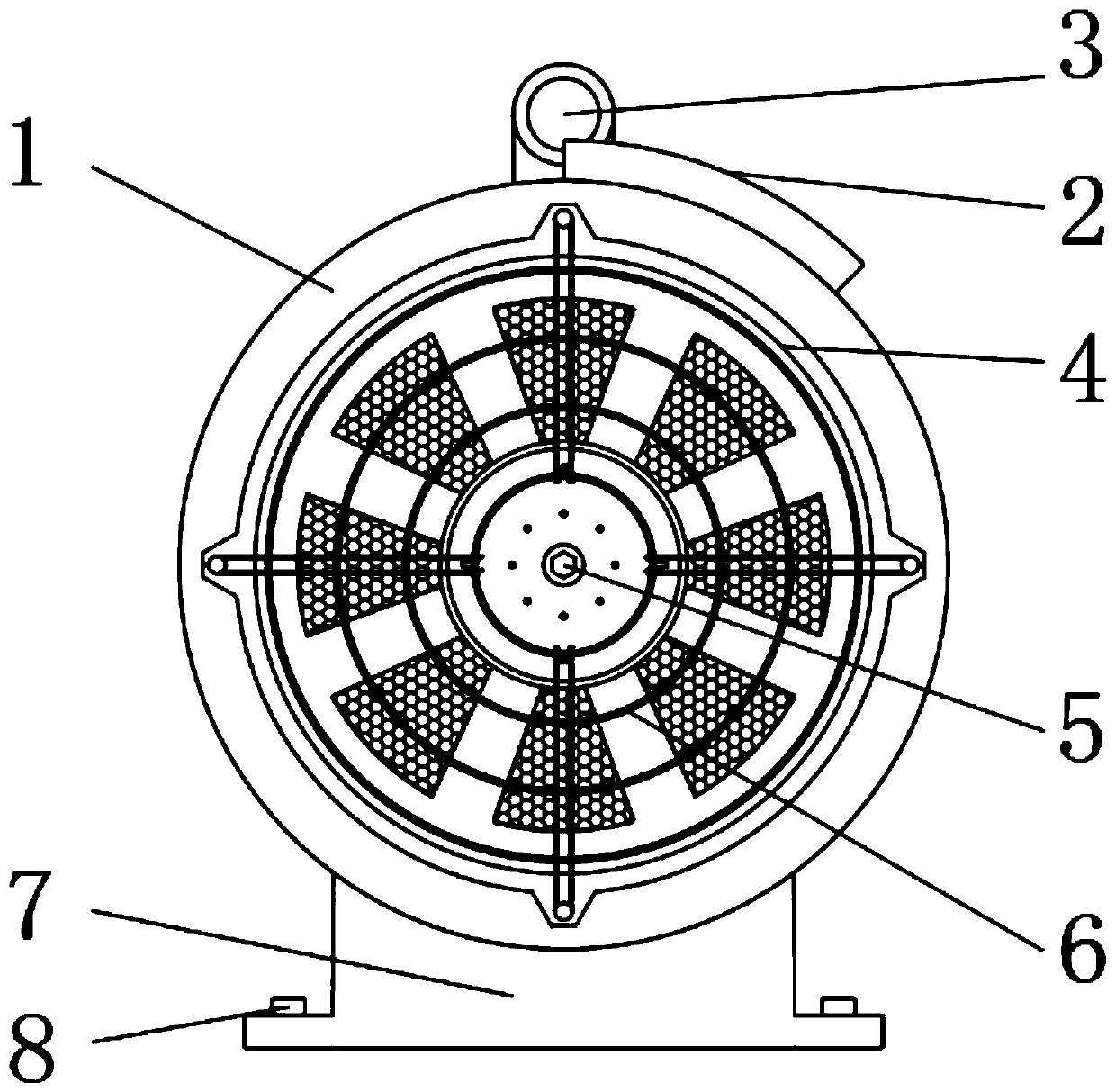 Directly-connected mixed flow fan