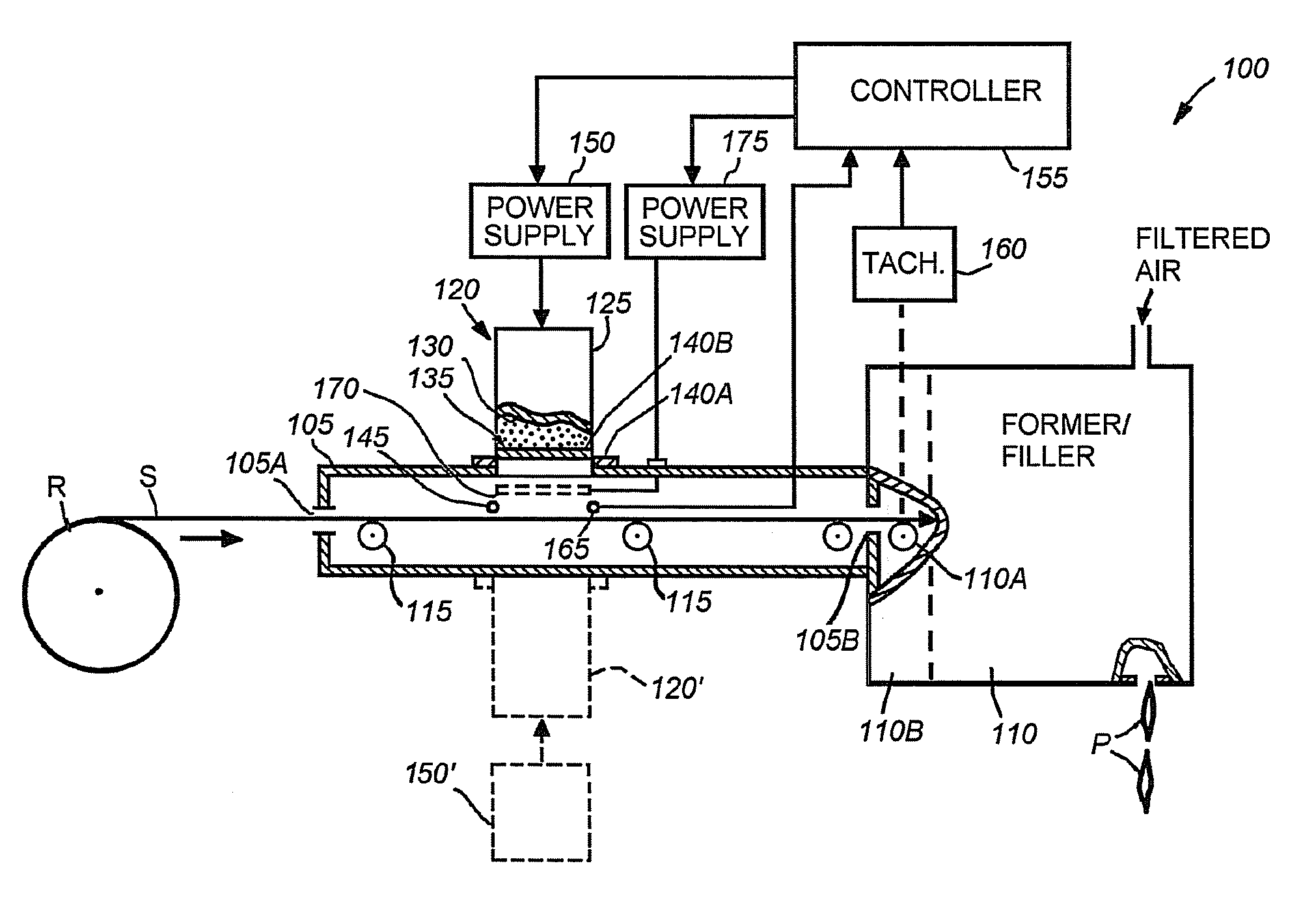 Method and apparatus for ebeam treatment of webs and products made therefrom