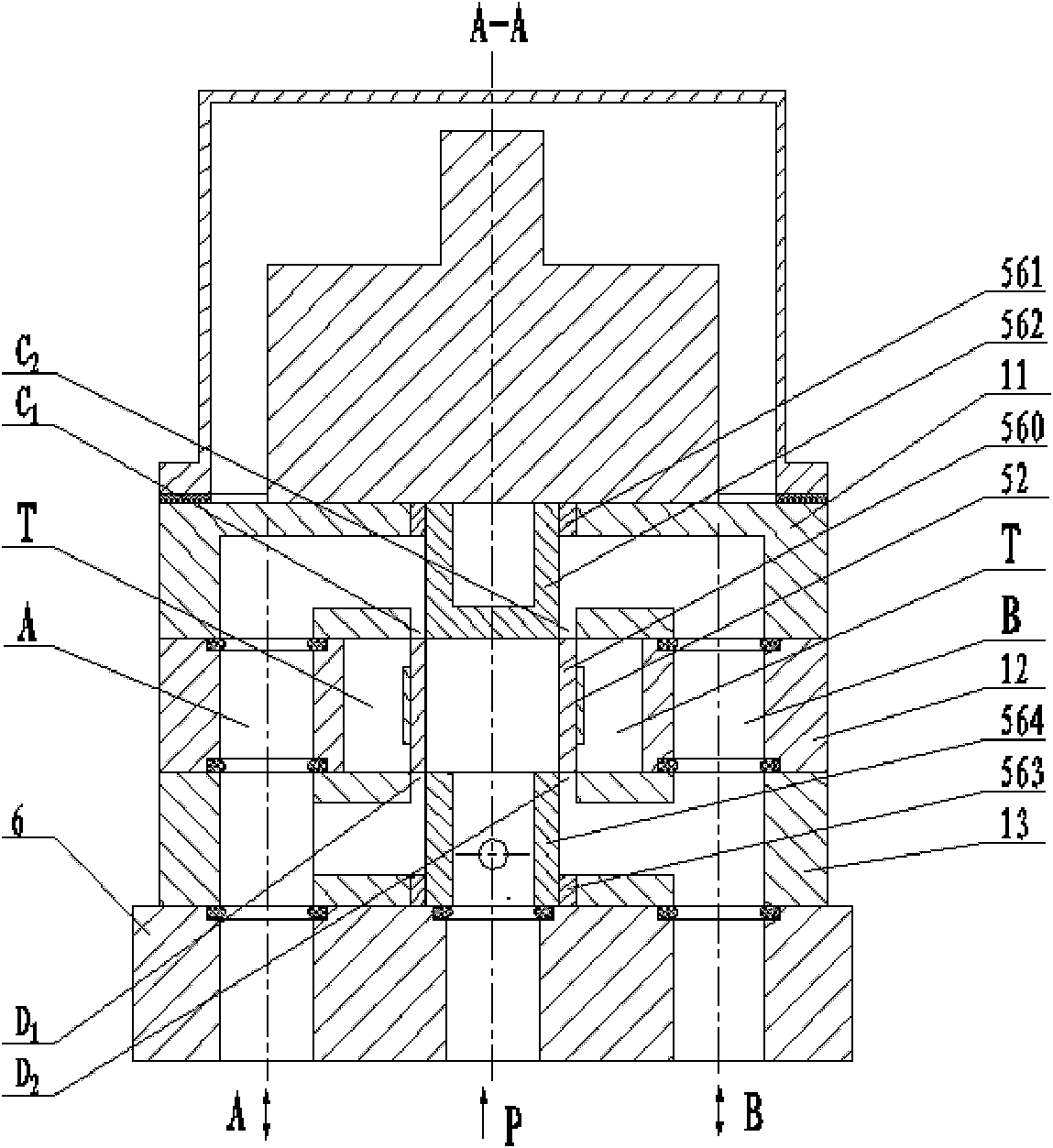 Floating type servo valve